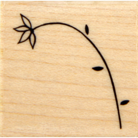 wood stamp - flower strand