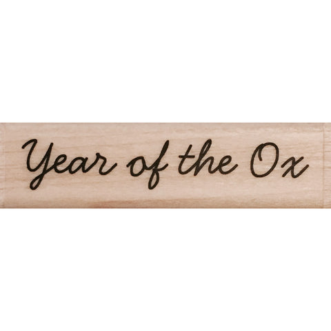 wood stamp - year of the ox