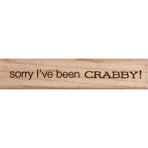 wood stamp - been crabby