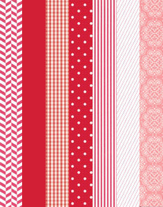 a|s cardstock - cherry collection