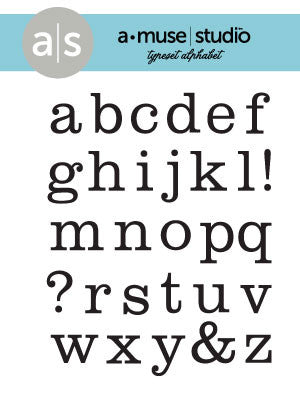 typeset alphabet