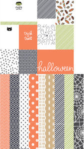 printable journaling cards and paper - trick or treat