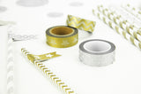 washi tape - silver & gold assortment