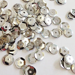 sequins 6mm - silver